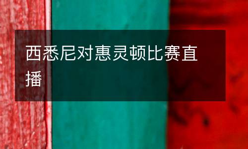 西悉尼對惠靈頓比賽直播